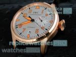 Copy IWC Big Pilots Watch Rose Gold White Dial Power Reserve 46mm